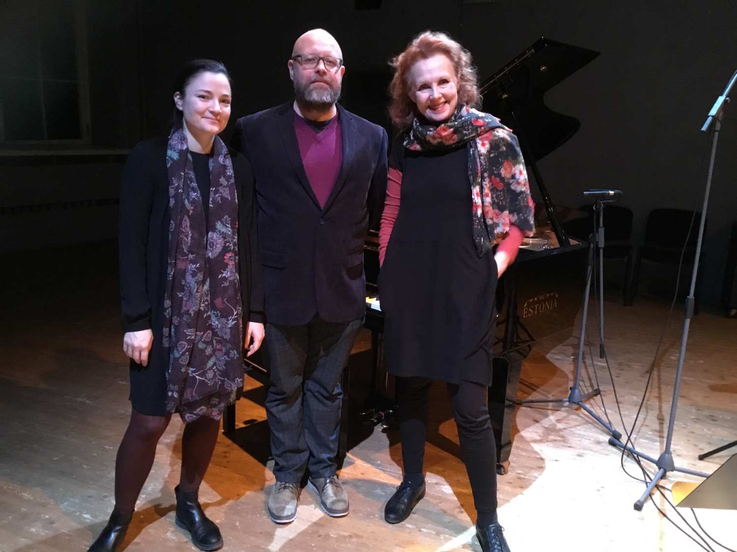 Saariaho festivali kolm heliloojat – Helena Tulve, Jüri Reinvere, Kaija Saariaho. FOTO DIANA LIIV