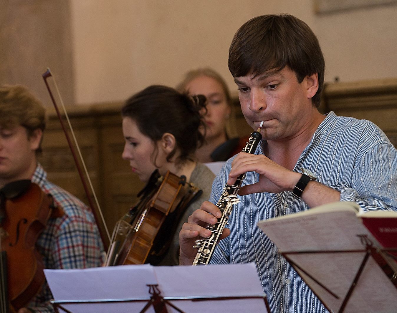 Festivali korraldaja, oboemängija Dmitri Bulgakov. FOTOD CLAIRE HUYDTS