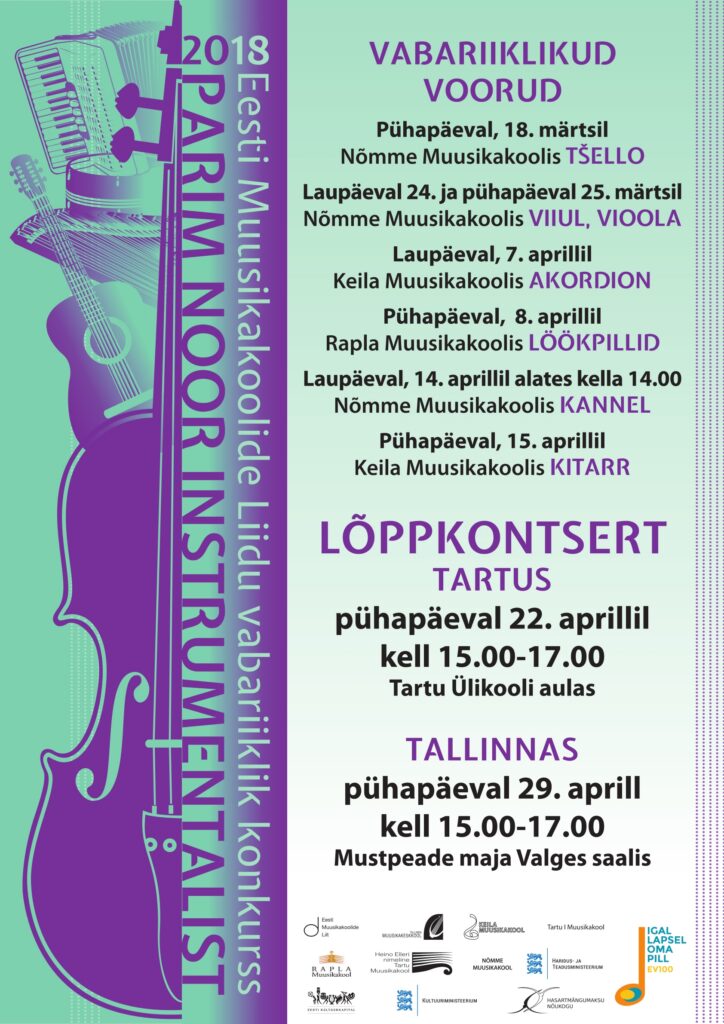 Konkurss “Parim noor instrumentalist 2018”