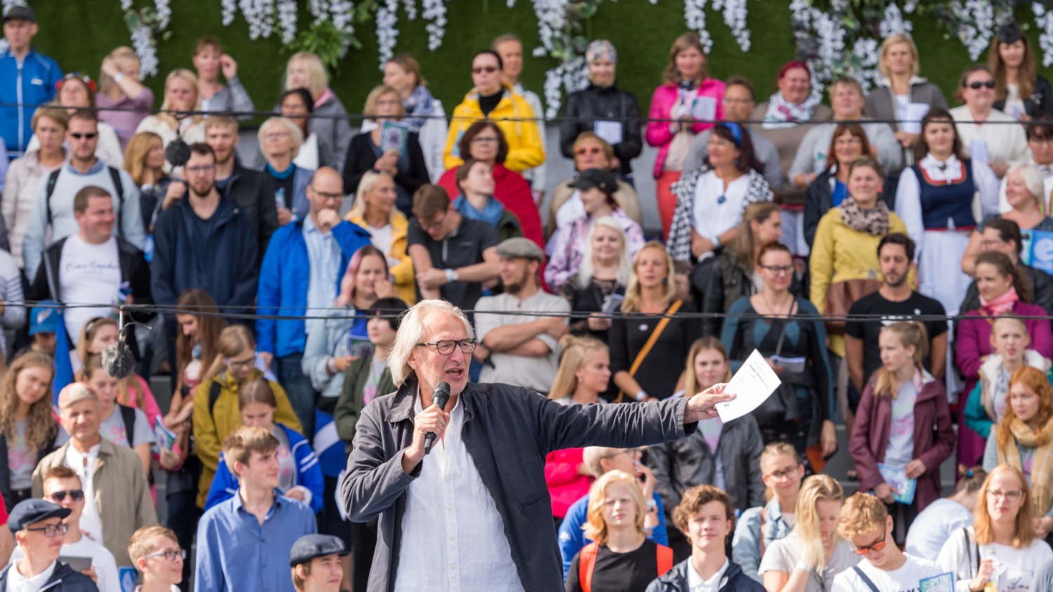 “Üheslaulmise” kunstiline juht Tõnu Kaljuste. FOTO KAIRIT LEIBOLD / ERR