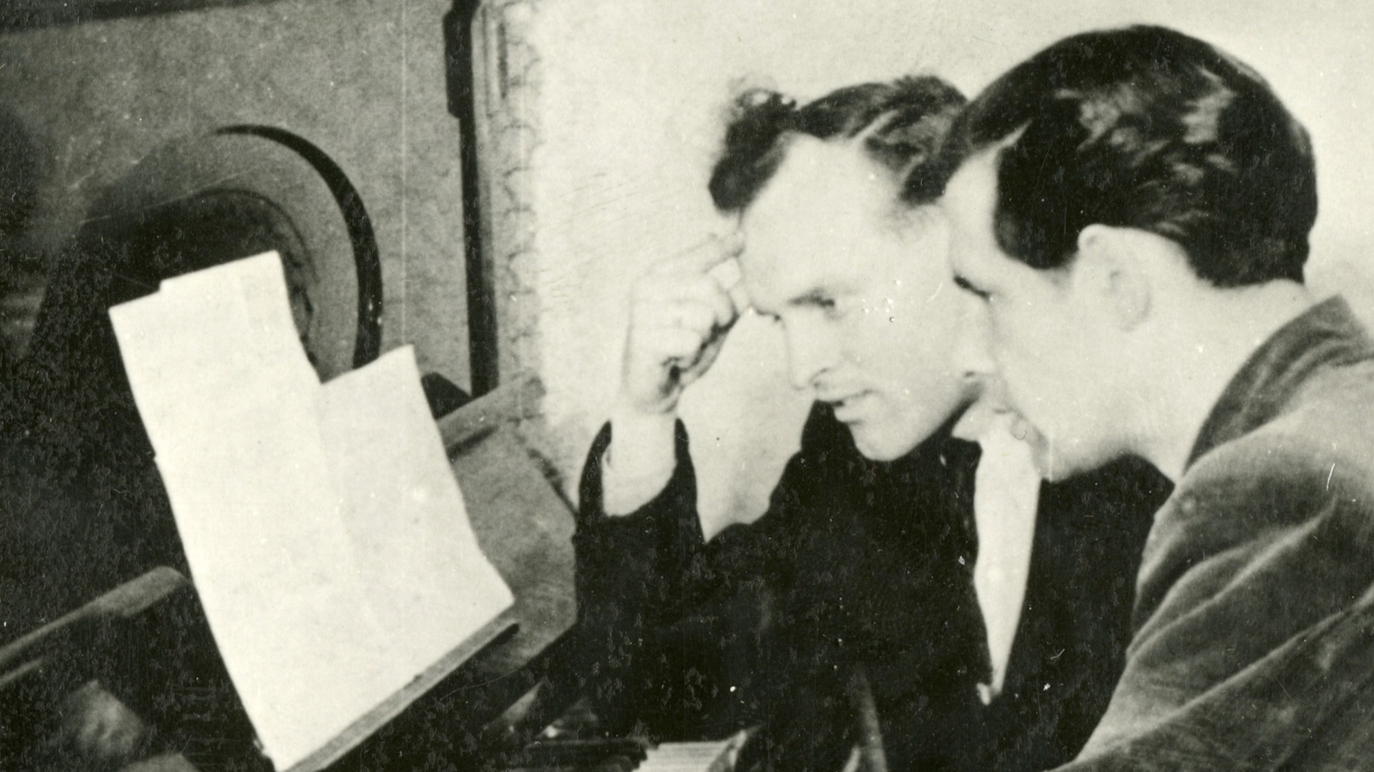 Uno Naissoo loomingutunnis aastal 1955. FOTO ETMM.