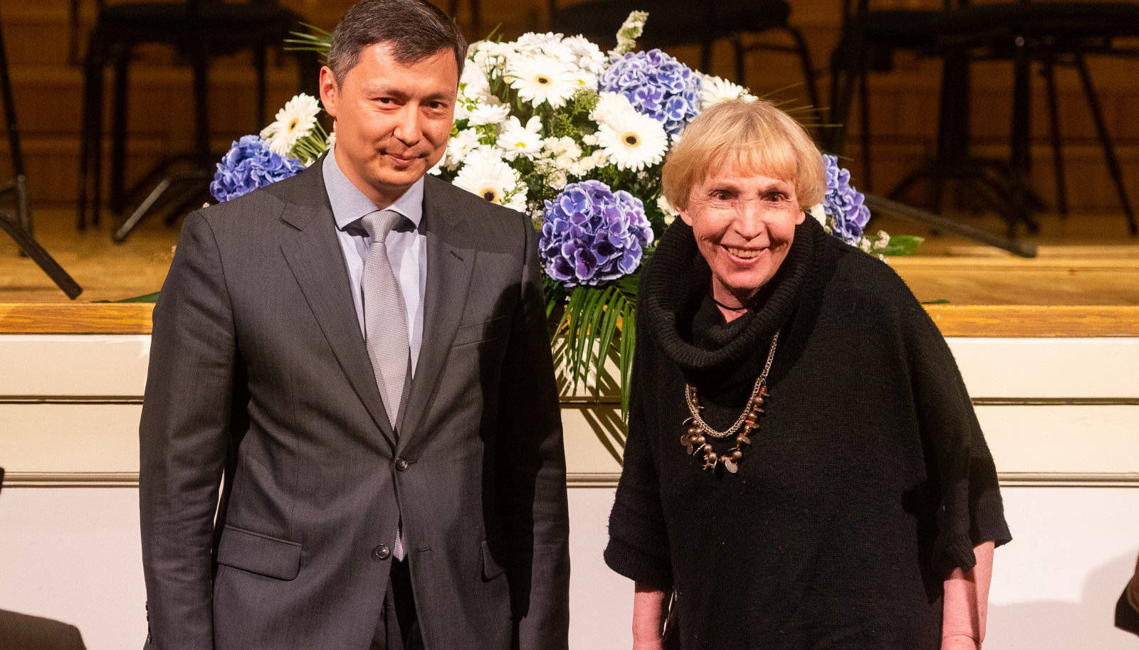 Mihhail Kõlvart ja Mai Murdmaa. FOTO PÄEVALEHT