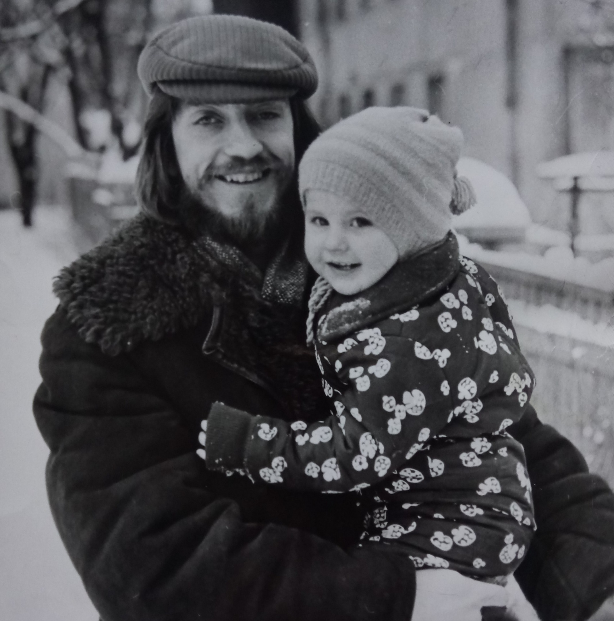 Lepo Sumera tütre Kadri-Anniga veel enne sümfooniad.