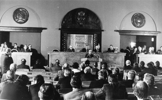 Loomeliitude pleenum 1982. aastal FOTO SCANPIX / Erich Norman / ETA / Õhtuleht arhiiv