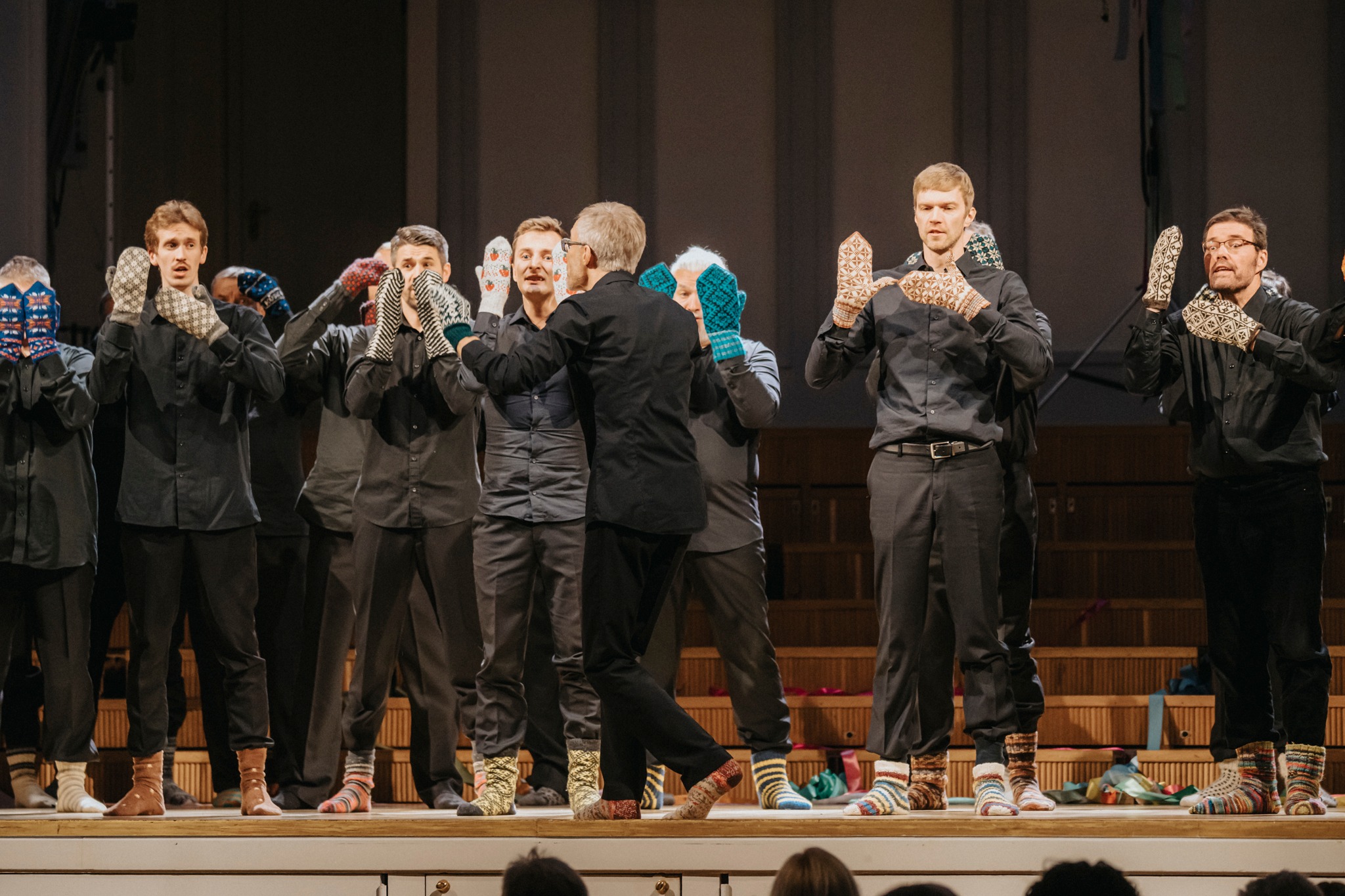 Rahvusmeeskoor esitamas Tormise 