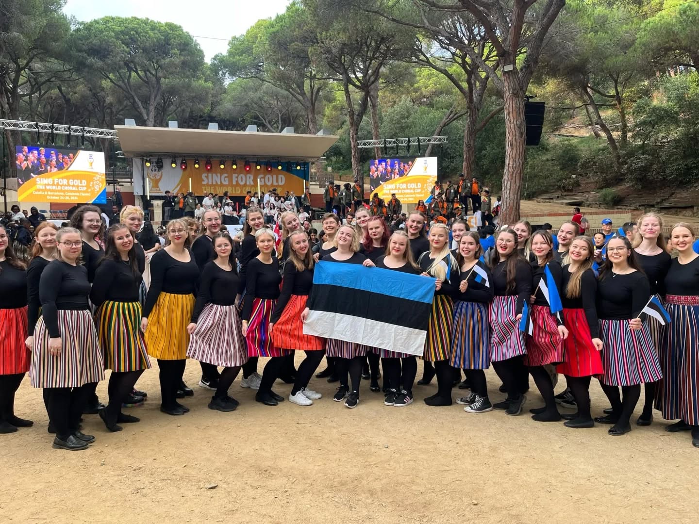 Üle-eestilise neidudekooriga Leelo Hispaanias konkursil (2024).