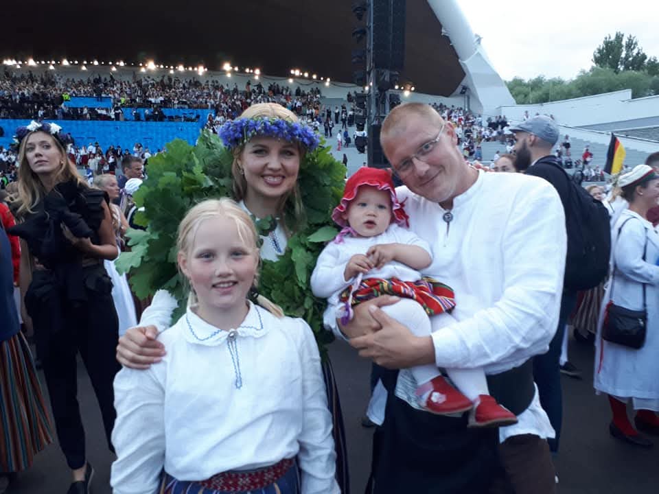 Perega pärast 2019. aasta üldlaulupidu.