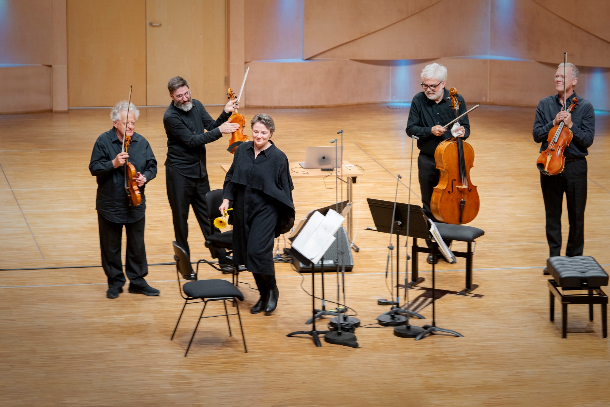 Arditti kvartett ja Helena Tulve.