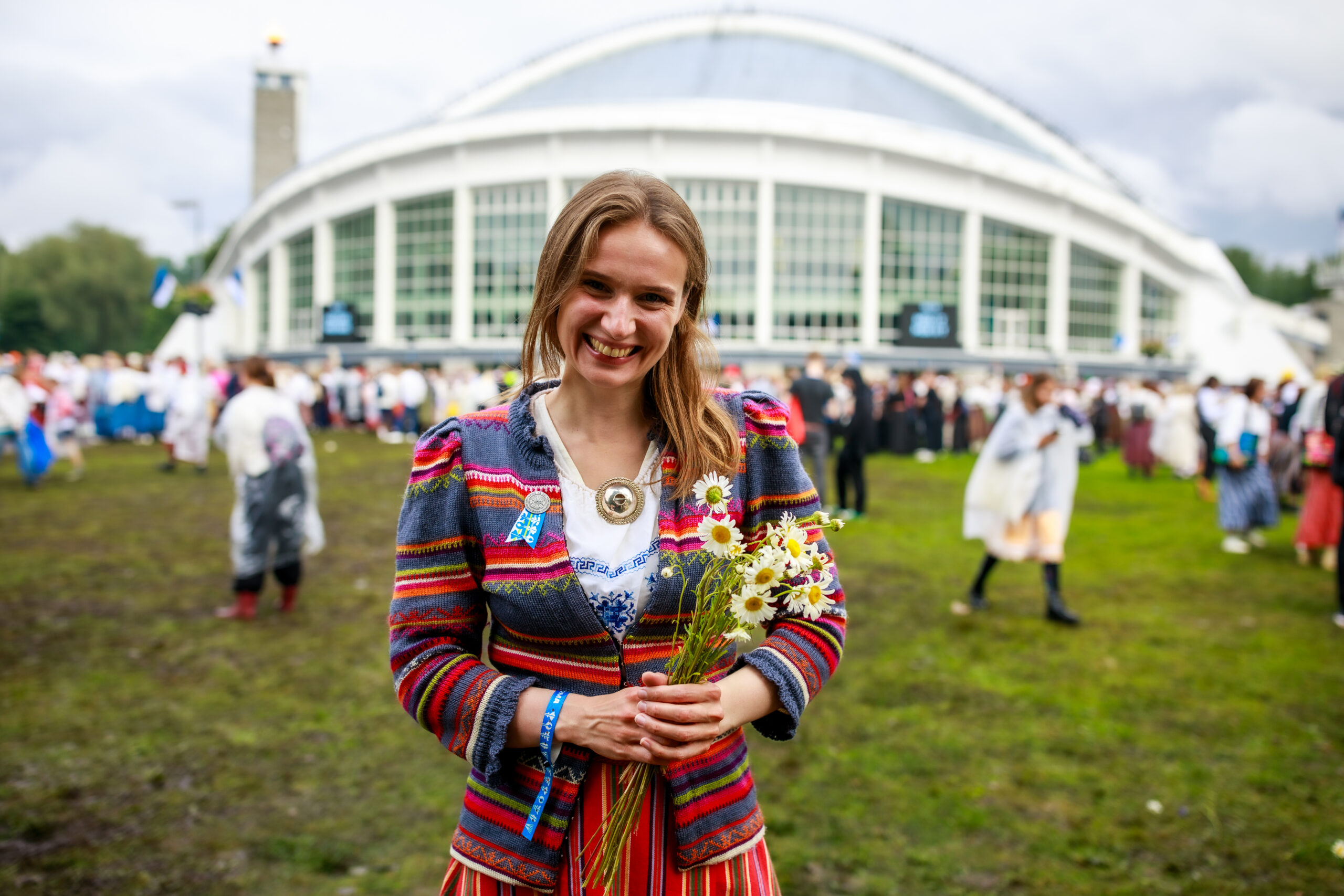 Artikli autor esimest korda laulupeol koorijuhina Foto: Kalev Lilleorg