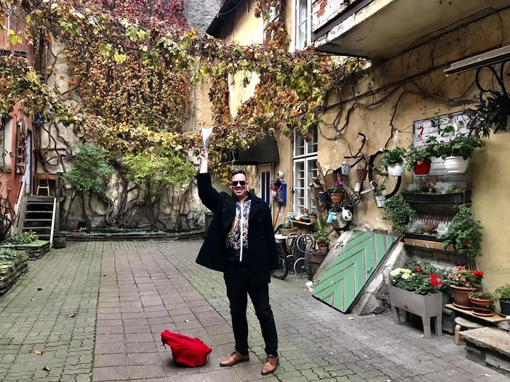 Siim Karnö Vaimu tänava sisehoovis.