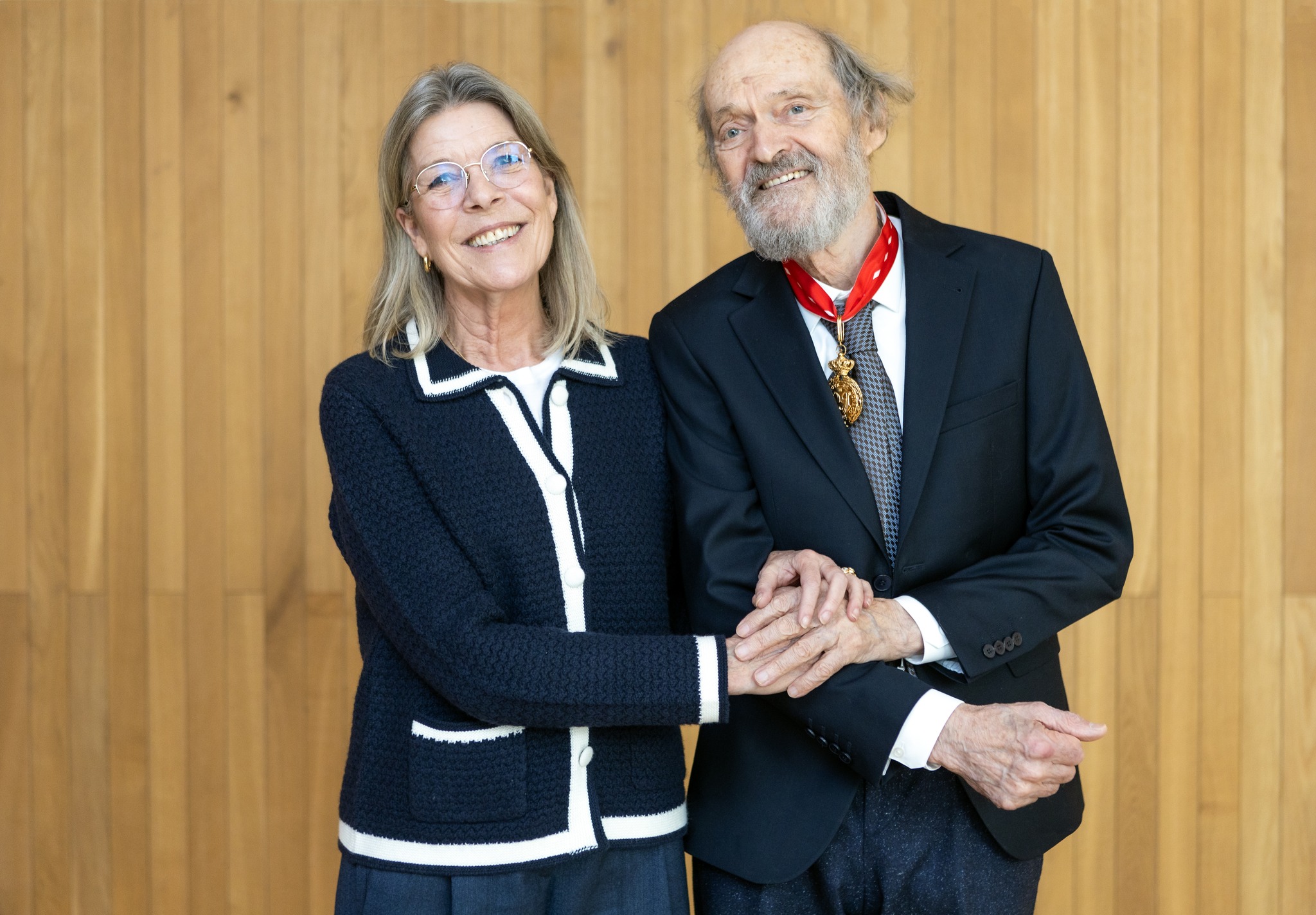 Monaco printsess Caroline koos Arvo Pärdiga. FOTO Birgit Püve